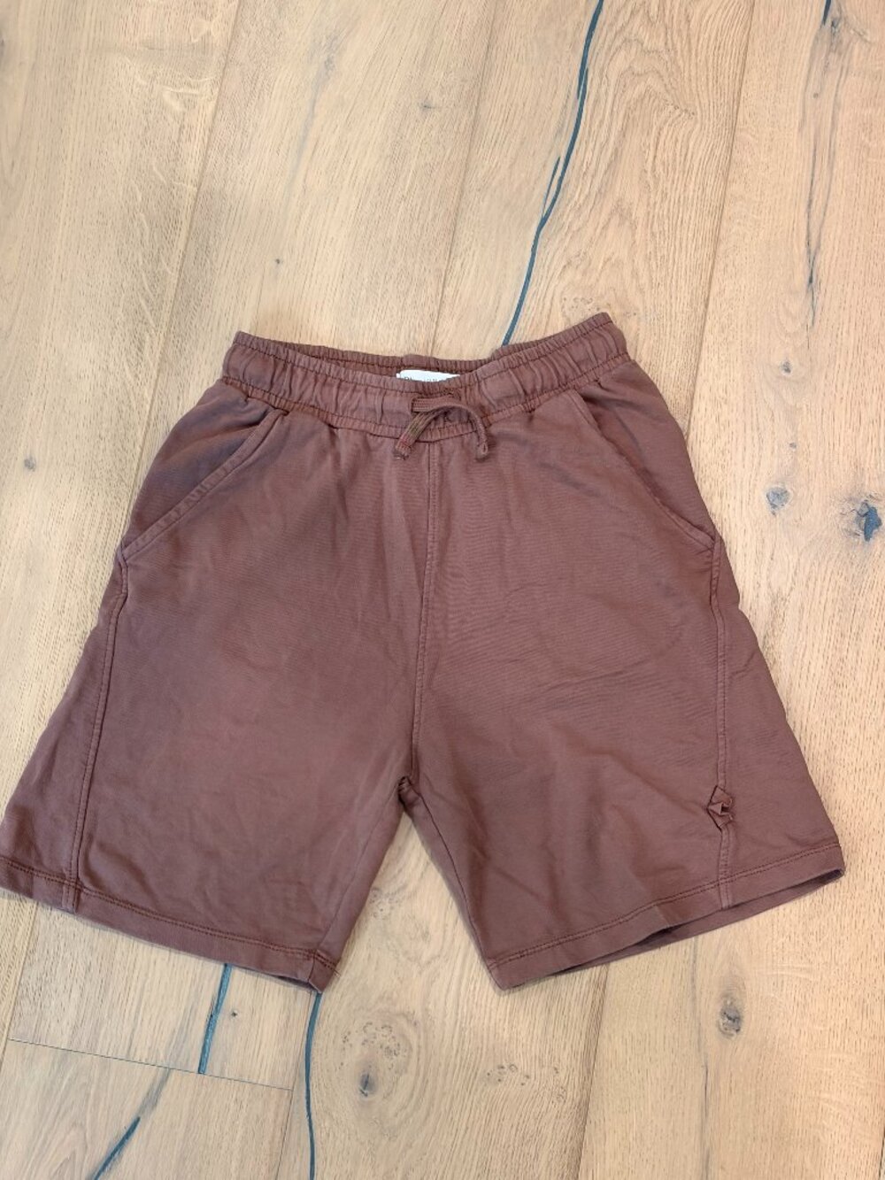ZARA BOYS Brown casual shorts with drawstring waist